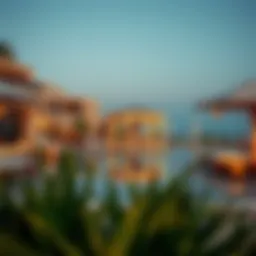 Luxurious beach club ambiance in Dubai