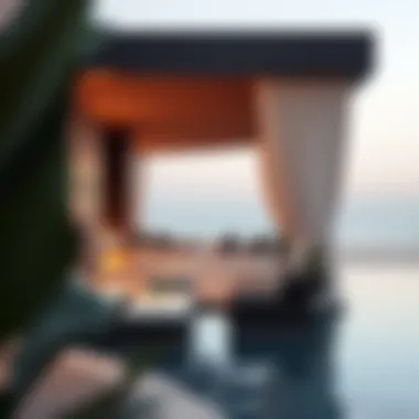 Stunning views from a Dubai beach club