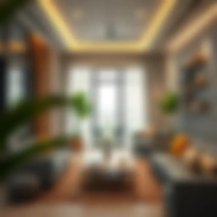 Common area in paying guest accommodations showcasing community living