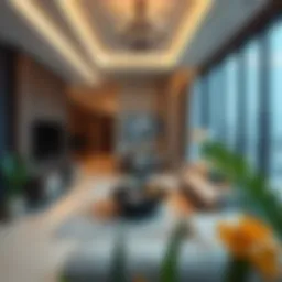 Modern living space in a Dubai paying guest accommodation