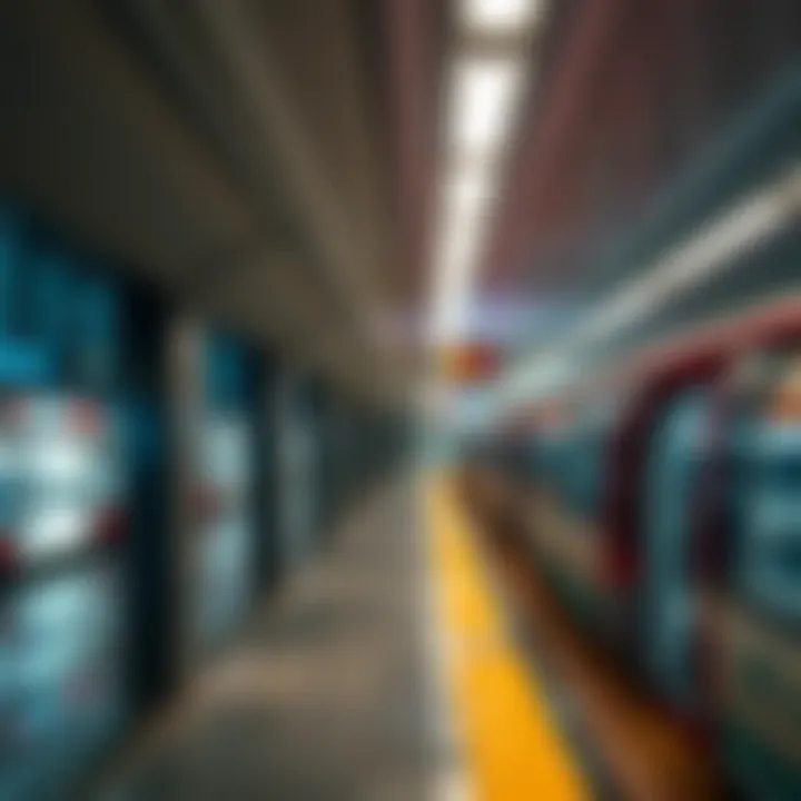 Map showcasing the connectivity of the Red Line Metro in Dubai