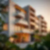 Exterior view of Vida Residence showcasing modern architecture