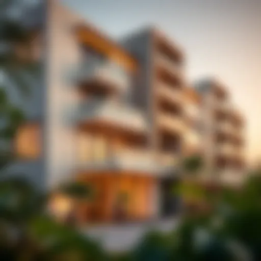 Exterior view of Vida Residence showcasing modern architecture