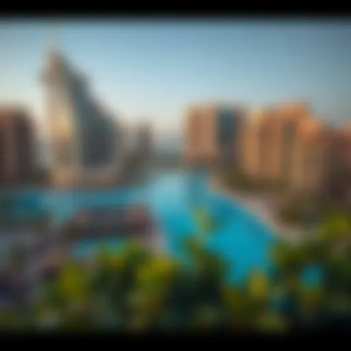 A scenic view of Dubai showcasing its architectural marvels