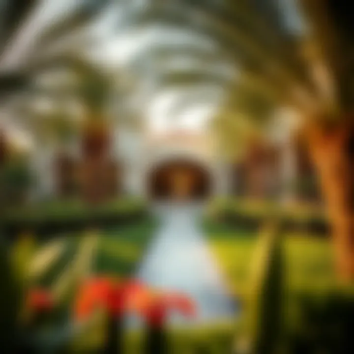 Lush Landscaping at Yas Acres Beautifully landscaped garden surrounding a Yas Acres villa