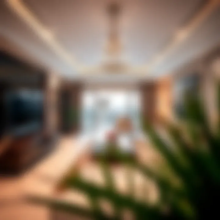 Elegant Interiors of Yas Acres Villas Spacious interior showcasing modern living in Yas Acres villa