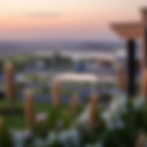 Stunning view of Yas Golf Course from a luxury villa